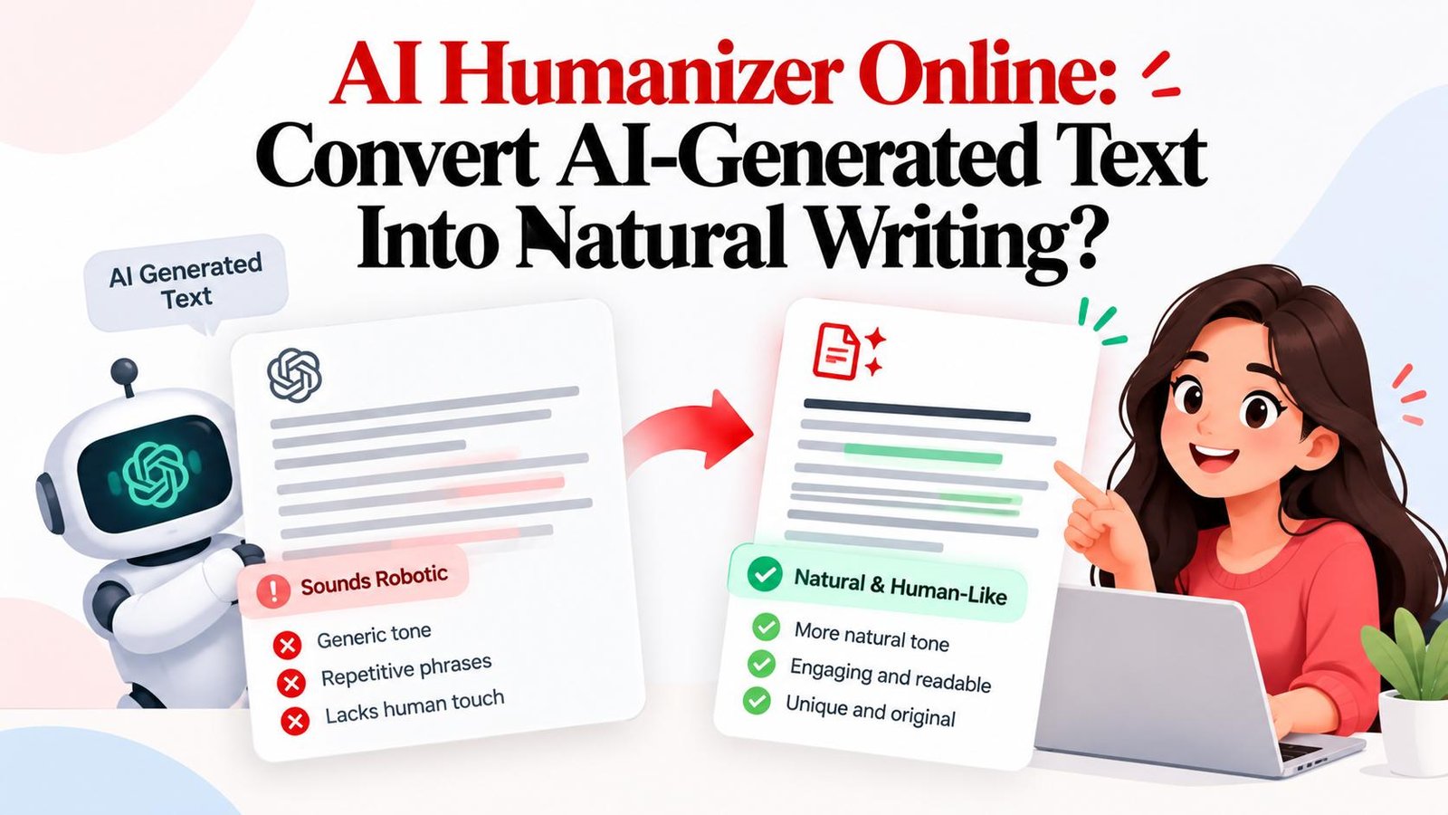 How AI humanizers work behind the scenes to restructure text