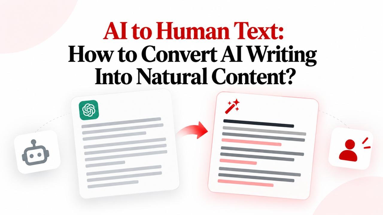 Convert AI writing into natural human-sounding content